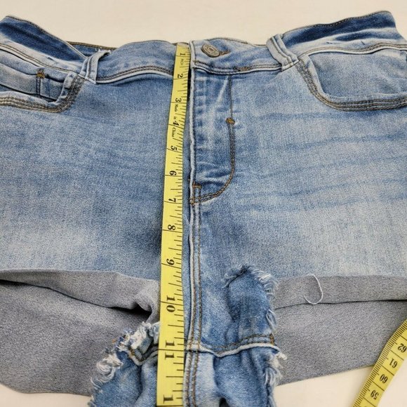 Rewash Shorts 11/30 Blue Denim Mom Vintage Reunion Super High Rise Cuffed Womens - Picture 5 of 7